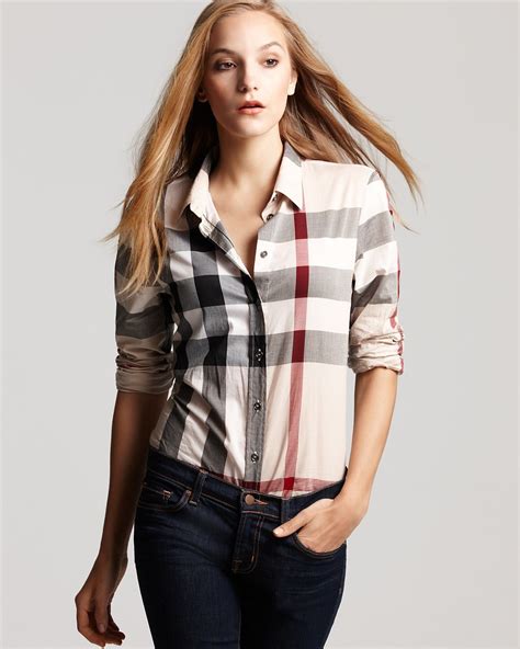 burberry womens blouses|burberry women's shirts & tops.